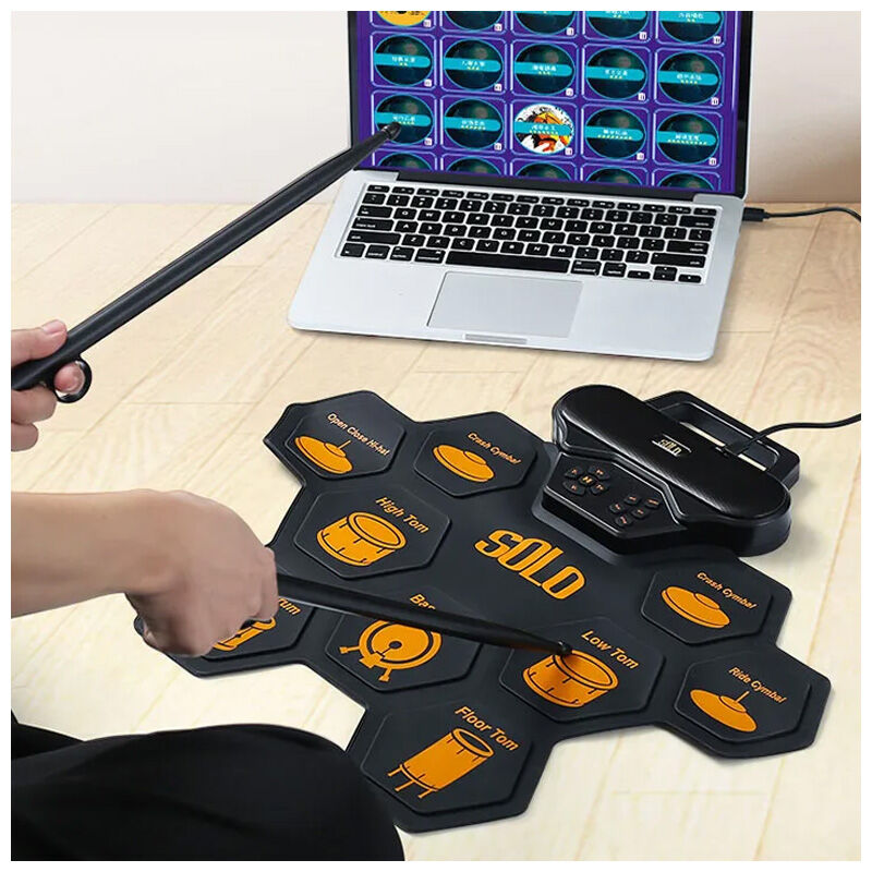 Roll-Up elektronisk trommesett USB-C MP3