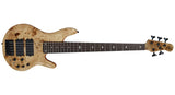 Michael Kelly Pinnacle 5 femstrengs elektrisk bass, Natural Burl