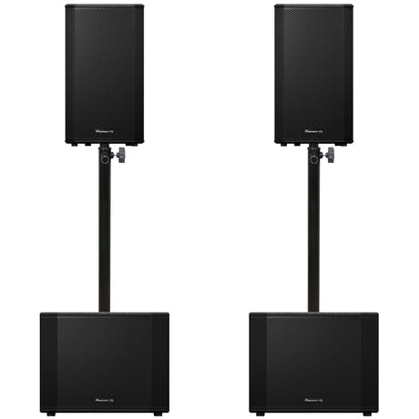 Pioneer DJ 2x XPRS-1152ST + 2x XPRS-122 Pakke