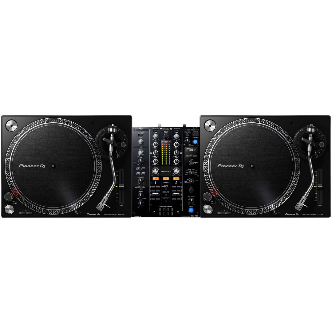Pioneer DJ DJM-450 + PLX-500-K Pakke