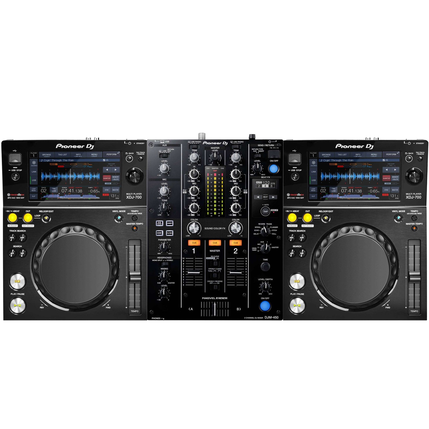 Pioneer DJ DJM-450 + XDJ-700 Pakke