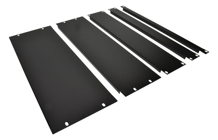 19" svart stativpanel
