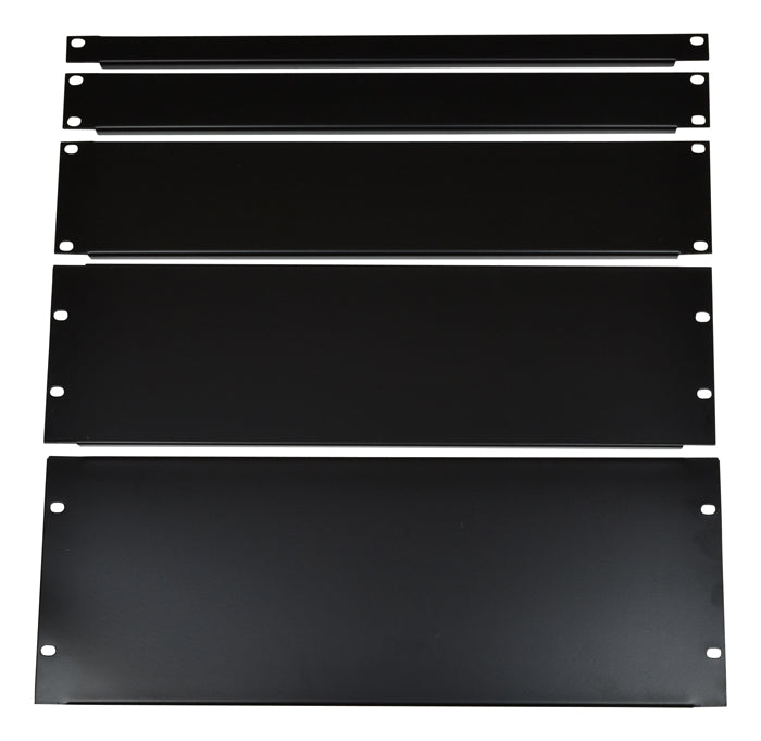 19" svart stativpanel