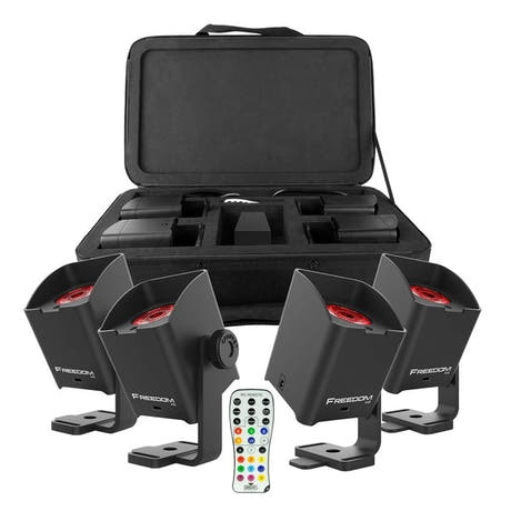 Chauvet FREEDOM H1 Batterilampe 4 stk. m. Veske (svart) 