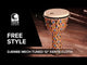 Toca Djembe Freestyle mekanisk stemt - Antique Silver (SFDMX-12AS)