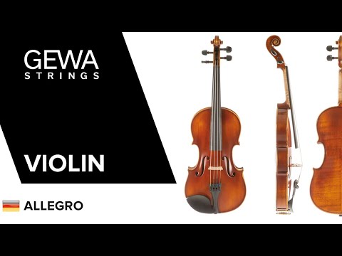 GEWA Fioliner Allegro - 1/4 (spilleklar inkl. formstøpt etui, Massaranduba-bue, Larsen Aurora-strenger, transportsikret)