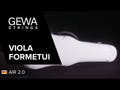 GEWA bratsj formet etui Air 2.0 - sort høyglans