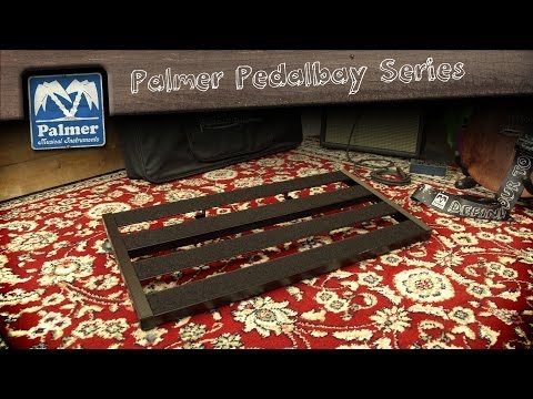 Palmer PEDALBAY® 60 L - Lett, justerbart pedalboard med beskyttende softcase, 60 cm