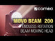 Cameo MOVO BEAM 200 - Beam moving head med endeløs rotasjon og LED-ring