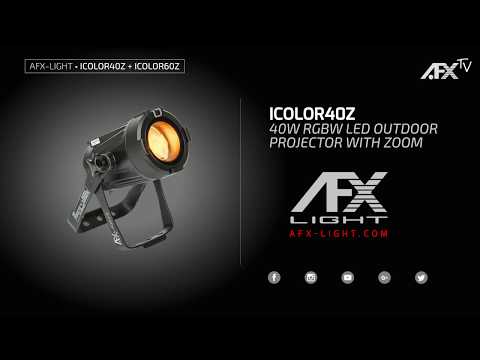 RGBW LED utendørs projektor med Zoom (60W)