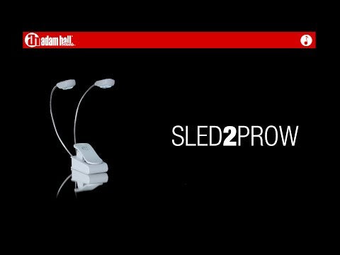 Adam Hall Stands SLED 2 PRO W - LED-lys for nodestativ, hvit