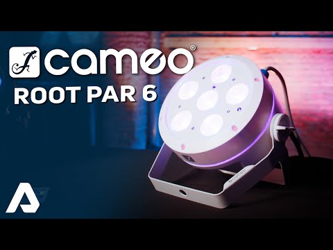 Cameo ROOT® PAR 6 WH SETT 1 - Sett inkludert 4 x CLROOTPAR6WH inkl. IR-fjernkontroll (CLPFLAT1REMOTE)