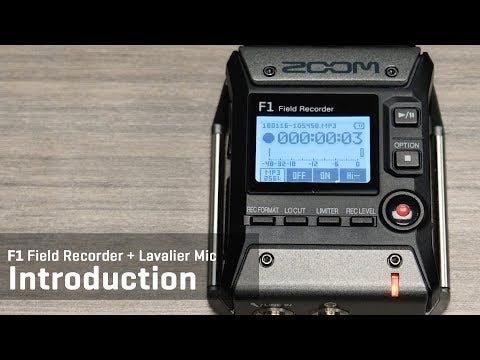 Zoom F1- LP Field Recorder + Lavalier mikrofon