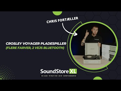 Crosley Voyager platespiller toveis Bluetooth (Washed Blue)