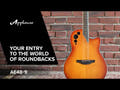 Applause E-akustisk Gitarer Super Shallow Cutaway - Honeyburst sateng (AE48-1I)