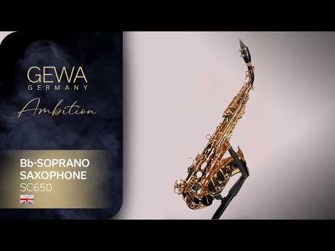 GEWA Ambition SC650 Bb-sopransaksofon, gullakk