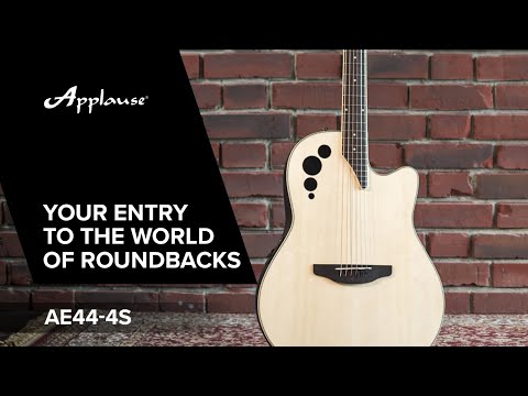 Applause E-akustisk Gitarer AE44II Mid Cutaway - Natural sateng (AE44-4S)