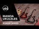 GEWA tenor E-akustisk Ukulele Manoa Roadie - E-A Tenor (Silver Shadow)