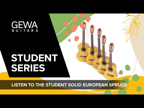 GEWA klassisk gitar Student Solid Top - 1/4 Natur