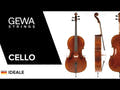 GEWA Celloer Ideale - 4/4 (Spilleklar, inkl. bag, karbonbue, Larsen Aurora-strenger, transportsikret)