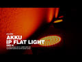 Eurolite Set 8x AKKU IP Flat Light SMD Black + plastkoffert med tralle