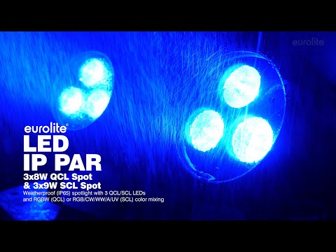 EUROLITE LED IP PAR 3x9 W SCL Spot