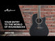 Applause E-akustisk Gitarer AB24II CS Mid Cutaway - Svart sateng (AB24-5S)