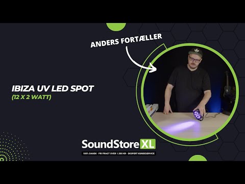 Ibiza UV LED-spot (12x2W)