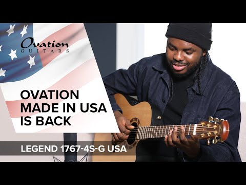 Ovation E-akustisk Gitarer Pro Series Legend USA - Natural Satin (1767-4S-G)