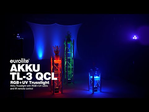 EUROLITE AKKU TL-3 QCL RGB+UV trusslys
