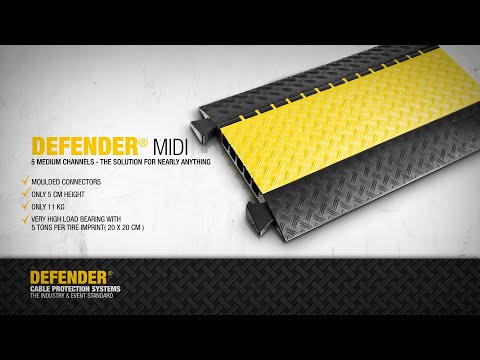 Defender MIDI 5 2D SET BLU - Modulært system, 5 kanaler | SETT blå | rullestolvennlig overgang | høyde 5,4 cm