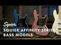 Fender Squier Affinity Jaguar elektrisk bass (svart)