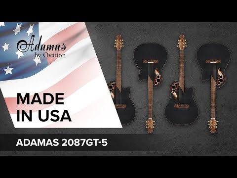 Adamas E-akustisk Gitarer 2087GT Deep Contour cutaway - Svart (2087GT-5-G)