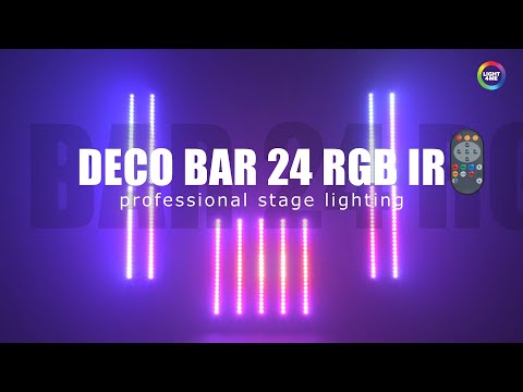 Light4Me Deco Bar 24 RGB IR WH LED-bar + fjernkontroll
