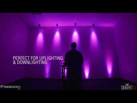 Chauvet FREEDOM H1 Batterilampe 4 stk. m. Veske (svart) 