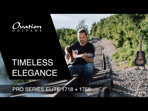 Ovation E-akustisk Gitarer Pro Series Elite Deep Bowl Non-Cutaway 12-strengs - Sunburst (1758-1-G)