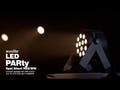 EUROLITE Set 4x LED PARty Spot Silent RGB/WW med myk veske