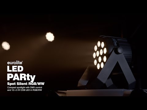 EUROLITE Set 4x LED PARty Spot Silent RGB/WW med myk veske