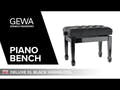 GEWA pianokrakk Deluxe XL Black høyglans - svart trekk