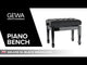 GEWA pianokrakk Deluxe XL Black høyglans - svart trekk