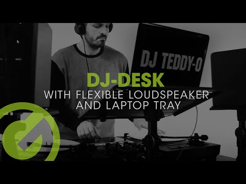 Gravity FT 01 LT T B – Fleksibelt laptopbrett til DJ-bord