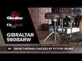 Gibraltar trommestol 9800-serien - 9808ARW