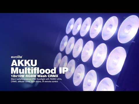 EUROLITE Multiflood IP 18x10 W RGBW Wash CRMX