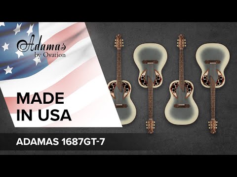Adamas E-akustisk Gitarer 1687GT Deep uten cutaway - Reverse beige burst (1687GT-7-G)