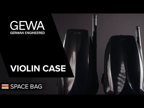 GEWA ryggsekk for Fioliner-etui Space Bag - Titanium 1/2 - 1/4 (33 x 63 (med bueetui 66 ) x 19 cm)