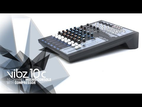 LD Systems VIBZ 10 C – 10-kanals mixerpult med kompressor