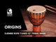 Toca Djembe Origins-serien - Afrikansk maske (TODJ-12AM)