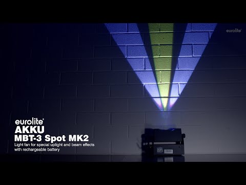 Eurolite sett 2x AKKU MBT-3 Spot MK2 + myk veske