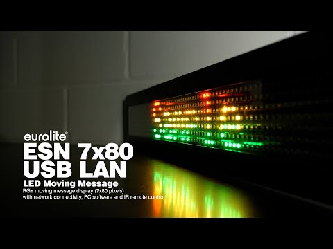 EUROLITE ESN 7x80 USB LAN LED Moving Message