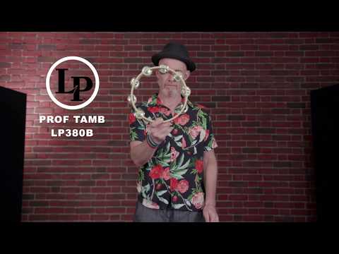 Latin Perkusjon tamburin Professional - LP tamburin med dobbel rad 10 (LP380B)